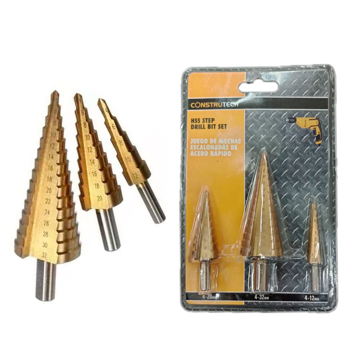 Juego de Mechas C?nicas Escalonadas Hss Construtech