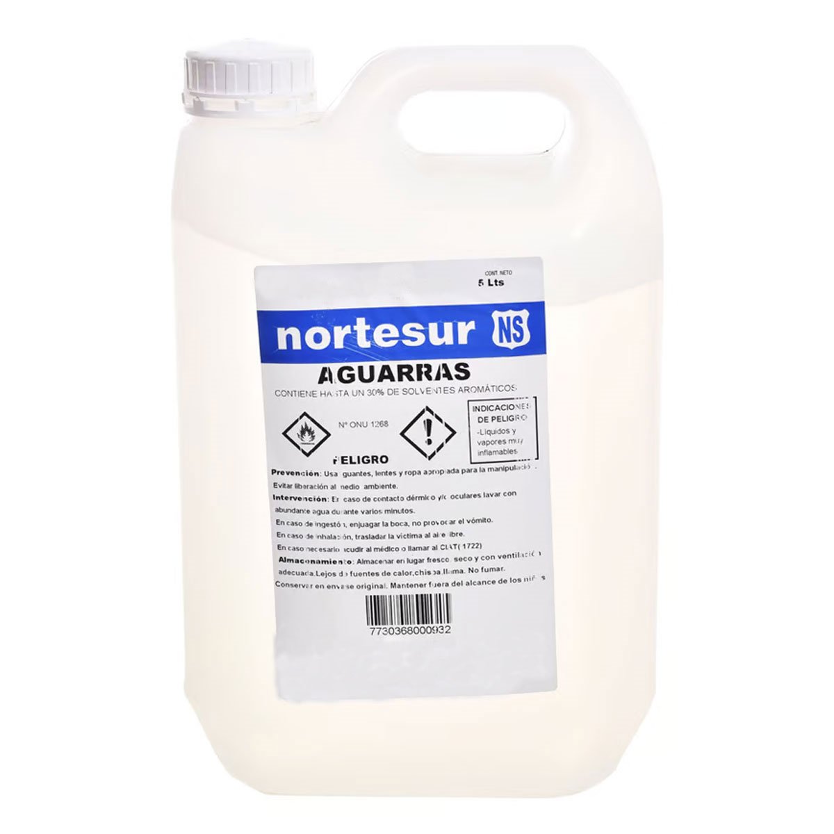 Aguarras 5lts Nortesur