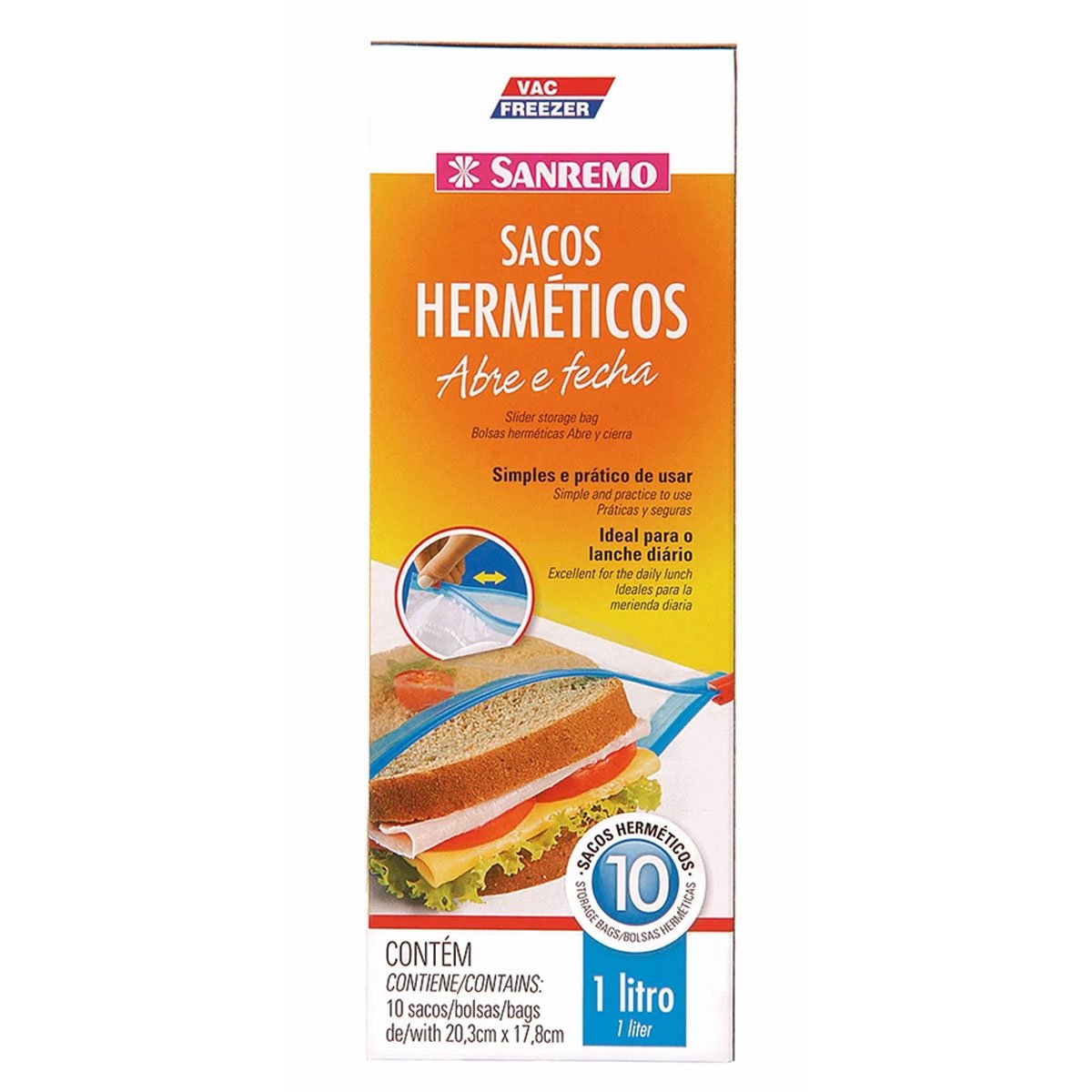 Bolsa Herm?tica Con Cierre San Remo 10 Unidades