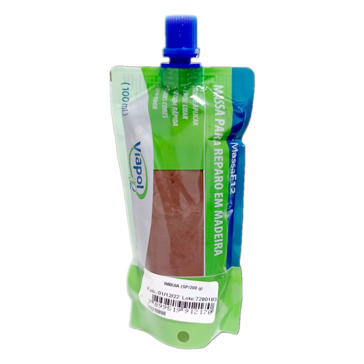 Masilla Para Madera Viapol F12 Imbuia 200g