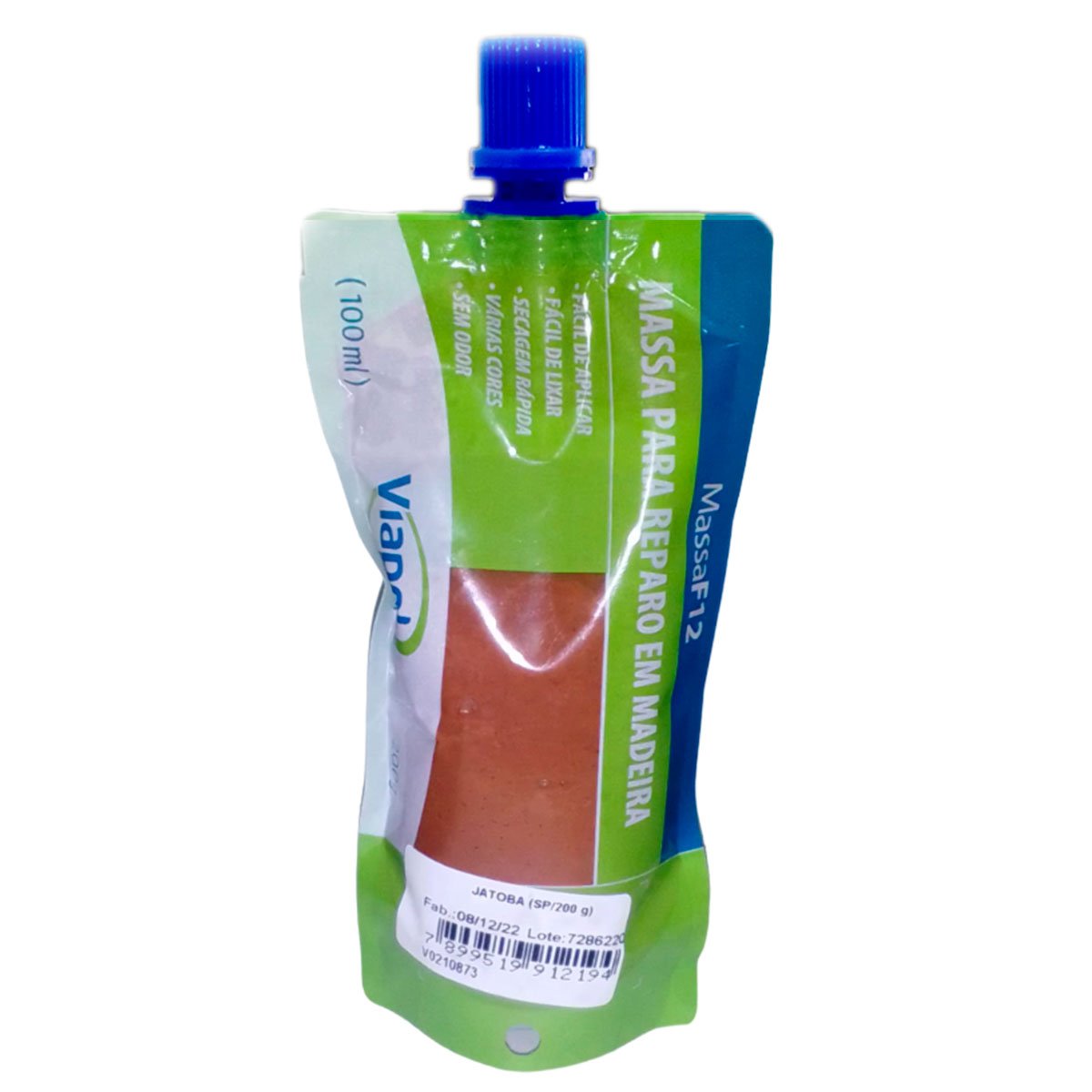 Masilla Para Madera Viapol F12 Jatoba 200g