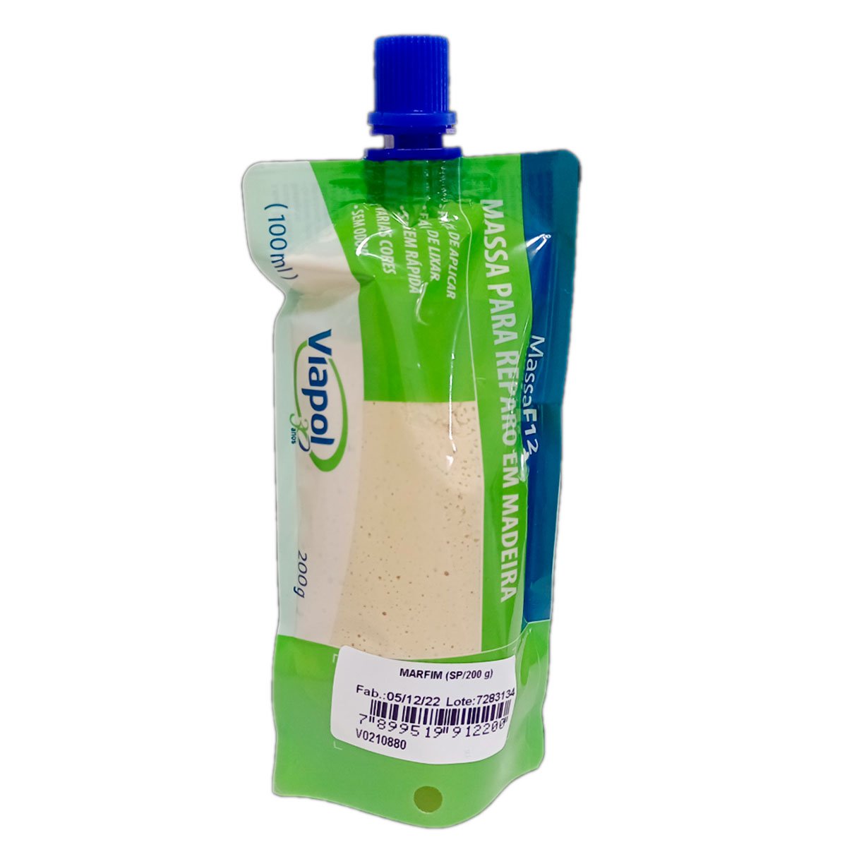 Masilla Para Madera Viapol F12 Marfil 200g