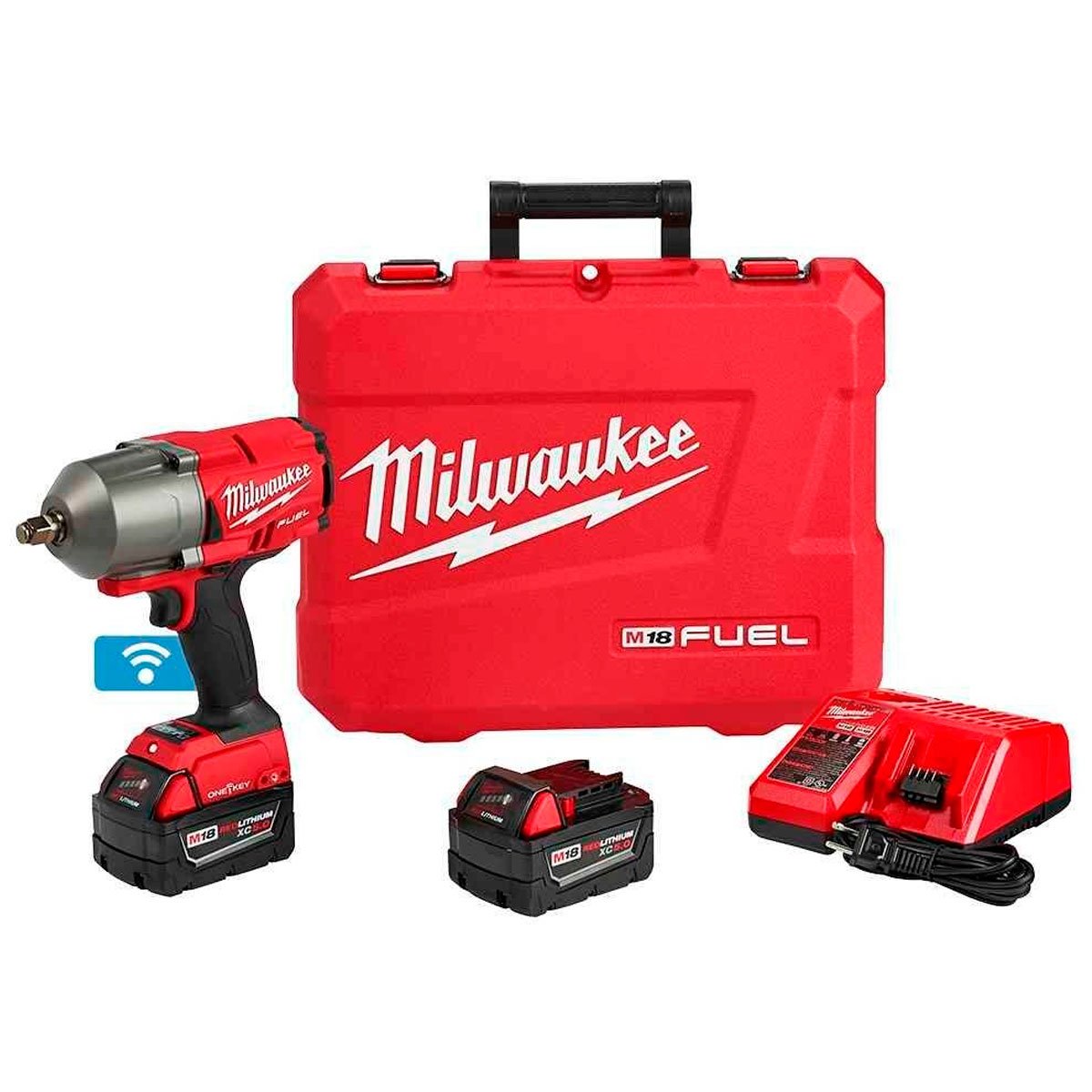 Llave De Impacto Milwaukee 1/2'' 18v x 2 Bat. 5amp 1898Nm