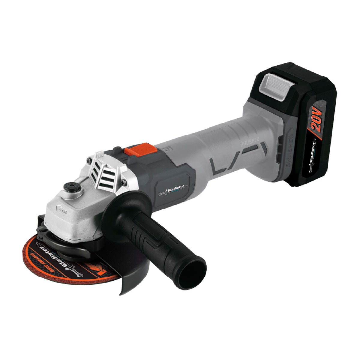 Amoladora A Batería Gladiator 115mm + 1 Batería 3amp + Cargador